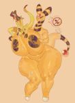  ampharos anthro balls big_breasts bodily_fluids breast_play breasts cum cum_drip cum_on_breasts drawfruit dripping duo eyelashes female forehead_gem generation_2_pokemon generation_6_pokemon genital_fluids genitals heliolisk hi_res huge_breasts hyper hyper_breasts larger_female male male/female nintendo open_mouth overweight overweight_anthro overweight_female pokemon pokemon_(species) reptile scales scalie sex size_difference smaller_male thick_thighs titfuck tongue tongue_out voluptuous_female wide_hips yellow_body yellow_scales 