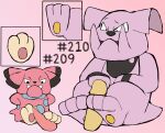  3_toes ambiguous_gender digital_media_(artwork) erection feet foot_fetish foot_play footjob generation_2_pokemon genitals granbull group hashtag hi_res id_number male nintendo number penis pokemon pokemon_(species) secretsableye sex simple_background snubbull tail tapering_penis teeth text toes 