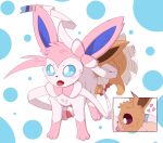  &lt;3 absurd_res anal animal_genitalia animal_penis blue_eyes blush blush_lines bow_(feature) brown_body brown_fur canine_genitalia canine_penis cutaway duo eevee eeveelution feral fur generation_1_pokemon generation_6_pokemon genitals gooeythings hi_res internal male male/male nintendo oral penis pink_body pink_fur pokemon pokemon_(species) red_eyes ribbons rimming sex sylveon tail tail_motion tailwag tongue tongue_out white_body white_fur 