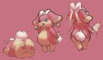  2022 accessory ambiguous_gender anthro audino dokudrinker generation_5_pokemon hair_accessory hair_ribbon hi_res nintendo pokemon pokemon_(species) ribbons slightly_chubby solo 