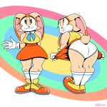  aged_up anthro big_butt butt cream_the_rabbit female hi_res ineptoutcast_(artist) lagomorph leporid mammal rabbit sega solo sonic_the_hedgehog_(series) wide_hips 