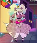  anthro antlers bimbo_lip bimbofication black_eyes blonde_hair blush bodily_fluids brown_body buttplug capreoline choker clothing crop_top cum cum_on_ground deer deltarune dongitos ear_piercing female fishnet fishnet_legwear footwear genital_fluids hair hi_res high_heels horn huge_thighs hyper hyper_hips hyper_thighs jewelry leaking_cum legwear lips mammal necklace noelle_holiday piercing plug_(sex_toy) reindeer sex_toy shirt solo thick_lips thick_thighs thigh_highs thong topwear undertale_(series) underwear wide_hips 