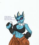  anthro big_breasts blush breasts clothing comic eeveelution english_text female generation_1_pokemon gloves handwear hi_res nintendo pace-maker pokemon pokemon_(species) small_waist solo text vaporeon wide_hips 