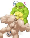  &lt;3 amphibian anthro balls beard big_pecs big_penis blue_hair blush bodily_fluids butt cum cum_drip dripping duo ejaculation erection eyebrows facial_hair frog generation_2_pokemon genital_fluids genitals green_body gym_leader hair hi_res hot_dogging human human_on_anthro imminent_anal interspecies kofu_(pokemon) larger_human larger_male maldu male male/male mammal multicolored_body multicolored_hair musclegut muscular muscular_anthro muscular_human muscular_male navel nintendo nipples nude orgasm pecs penis pokemon pokemon_(species) pokephilia politoed sex simultaneous_orgasms size_difference small_dom_big_sub smaller_anthro smaller_male sweat toad_(frog) unibrow white_hair yellow_body 