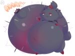  addde air_inflation belly big_belly burping close_to_bursting generation_5_pokemon hi_res imminent_popping inflation navel nintendo onomatopoeia overinflated pokemon pokemon_(species) sound_effects text zorua 