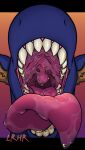  absurd_res bodily_fluids derg_vic dragon feral hi_res imminent_vore lrhr male oral_vore prey_pov red_tongue saliva saliva_on_tongue teeth throat_opening tongue uvula vore 