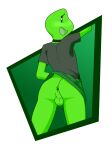  &lt;3 &lt;3_eyes 2023 alpha_channel amphibian anthro anus backsack balls biped blush border bottomless bottomwear butt choker clothed clothing clothing_lift eyebrows frog frogdor genitals green_body green_border green_bottomwear green_clothing green_skin green_skirt grey_clothing grey_shirt grey_topwear jewelry looking_at_viewer looking_back looking_back_at_viewer male necklace open_mouth outside_border rear_view shirt simple_background skirt skirt_lift solo thanu topwear trans_(lore) trans_woman_(lore) transparent_background 