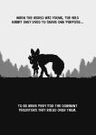  2023 ambiguous_gender canid canine comic death duo english_text feral fox greyscale hi_res lagomorph leporid mammal monochrome peculiart predator/prey rabbit silhouette simple_background text 