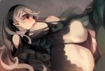  1girl black_panties breasts clothing_aside corrin_(female)_(fire_emblem) corrin_(fire_emblem) deep_penetration faceless_(fire_emblem) fire_emblem fire_emblem_fates fire_emblem_heroes hairband hetero huge_penis juliet_sleeves large_insertion long_hair long_sleeves medium_breasts negiwo nipples panties panties_aside penis pointy_ears puffy_sleeves pussy rape red_eyes sex stomach_bulge torn_clothes underwear vaginal white_hair 