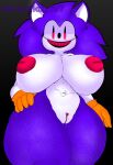  anthro areola big_breasts black_background breasts clothing creepypasta eulipotyphlan fan_character female fur genitals gloves hand_on_hip handwear hedgehog hi_res huge_breasts inverted_nipples looking_at_viewer mammal michikun_7v7 navel needlem0use_(analogue_horror) nipples nude orange_clothing orange_gloves orange_handwear pink_areola pink_eyes pink_nipples pink_teeth purple_body purple_fur pussy sarah_(needlemouse) sega simple_background smile solo sonic.exe_(creepypasta) sonic_the_hedgehog sonic_the_hedgehog_(series) thick_thighs white_body white_fur wide_hips 