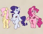  animal_genitalia animal_penis anthro anthrofied areola big_areola big_breasts big_penis breasts equid equine equine_genitalia equine_penis female fluttershy_(mlp) friendship_is_magic genitals gynomorph hasbro hi_res horn horse intersex mammal my_little_pony nipples penis pinkie_pie_(mlp) pony rarity_(mlp) sexylinguini simple_background slightly_chubby unicorn 