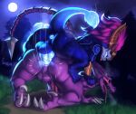  alien anal anal_penetration anthro aurelion_sol_(lol) balls blush dragon duo genitals hi_res klent league_of_legends looking_pleasured male male/male metroid nintendo on_top penetration penis ridley riot_games sex tongue tongue_out 