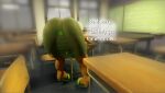  3d_(artwork) anal anal_penetration anthro bear bent_over blender_(software) blender_cycles bottomwear bowlegged brown_body brown_fur buttplug buttplug_in_ass buttplug_insertion canid canine canis chair chubby_female classroom clothed clothing cosmosaur curvy_figure desk digital_media_(artwork) female first_person_view footwear fur furniture green_clothing helping high_heeled_sandals high_heels hybrid looking_at_another mammal mature_female ms._jasmine_(cosmosaur) object_in_ass paws penetration plug_(sex_toy) plug_insertion sandals school sex_toy sex_toy_in_ass sex_toy_insertion skirt slightly_chubby solo speech_bubble standing table teacher teaching text translucent translucent_clothing unaware unaware_tease voluptuous wolf 