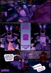  3d_(artwork) absurd_res after_sex anal anal_penetration animatronic anthro balls bodily_fluids bow_tie comic cum cum_in_mouth cum_inside digital_media_(artwork) duo english_text erection five_nights_at_freddy&#039;s five_nights_at_freddy&#039;s_2 genital_fluids genitals hi_res kneeling lagomorph leporid looking_at_viewer machine male male/male male_penetrated male_penetrating male_penetrating_male mammal masturbation nsg_editor nude penetration penis rabbit robot scottgames sex source_filmmaker text withered_bonnie_(fnaf) 