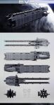  3d absurdres alternate_size battlecruiser_(eve_online) blueprint_(medium) caldari_state_(eve_online) cloud commentary concept_art dlamont eve_online from_side glowing grey_theme highres in_orbit logo military_vehicle missile_pod multiple_views no_humans original outdoors planet radio_antenna realistic reference_sheet science_fiction sky space spacecraft star_(sky) starry_sky thrusters turret vehicle_focus 
