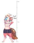  absurd_res big_tail bulge canid canine canis dessert domestic_dog donut_(misterdonut) doughnut food food_creature fur girly hair hi_res kemono male mammal pawpads paws pink_body pink_fur spats sprinkles stretching tail white_hair 