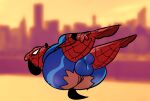 anthro anus balls big_balls big_butt bule butt canid canine canis clothing dizzysauce_nsfw domestic_dog genitals hi_res legs_up male mammal marvel mask slightly_chubby solo spider-man_(character) spider-man_(series) spider-man_suit suit tail tight_clothing tight_fit tight_suit torn_clothing 