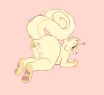  animal_crossing anthro anus balls blush blush_lines butt fluffy fluffy_tail genitals habeebs_nsfw male mammal marshal_(animal_crossing) nintendo paws rear_view rodent sciurid solo submissive submissive_male tail tongue tongue_out tree_squirrel 