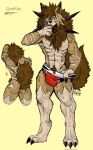  anthro anthrofied athletic athletic_anthro athletic_male biped blue_eyes bulge butt butt_markings canid canine claws clothed clothing finger_claws finger_fetish finger_lick finger_play fingers fur generation_7_pokemon hi_res jockstrap jockstrap_only jwbash licking lycanroc male mammal markings midday_lycanroc multicolored_body multicolored_fur muscular muscular_anthro muscular_male nintendo pokemon pokemon_(species) simple_background solo toe_claws tongue tongue_out topless two_tone_body two_tone_fur underwear underwear_only 