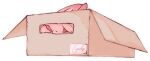  ambiguous_gender aster_(nu:_carnival) bat box cardboard cardboard_box container feral fur hair hair_over_eye in_box in_container kemono loyaldis mammal nu:_carnival one_eye_obstructed pink_body pink_fur red_eyes solo toony 