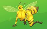  absurd_res animal_humanoid antennae_(anatomy) arthropod arthropod_humanoid big_breasts breasts female hi_res humanoid hymenopteran hymenopteran_humanoid insect insect_humanoid insect_wings kneeling nipples nude simple_background smile solo stinger tenides thick_thighs wasp wasp_humanoid wings 