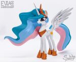  3d_printing equid equine ewc_workshop female figurine friendship_is_magic happy hasbro hi_res horn horse mammal my_little_pony painting photo pony princess_celestia_(mlp) real regalia sculpture smile solo statue sunny_way winged_unicorn wings 