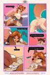 absurd_res animal_genitalia anthro anus ball_grab balls big_breasts big_butt bodily_fluids bottomwear breasts butt canid canine canis cleavage clitoris clothed clothing comic digital_media_(artwork) domestic_dog english_text expansion female fluffy fondling fox foxinuhhbox fur genital_fluids genitals growth hi_res huge_breasts invalid_tag licking male mammal milo_(foxinuhhbox) nude olive_(foxinuhhbox) penis perineum presenting presenting_anus presenting_hindquarters pull_out pussy pussy_juice sheath size_difference sniffing text tongue tongue_expansion tongue_growth tongue_out underwear undressing url 