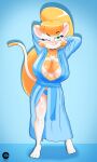  absurd_res anthro bathtub breasts cranebear domestic_cat felid feline felis female hi_res jessica_young_melis mammal pinup pose solo 