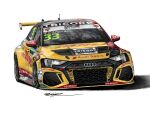  audi audi_rs3 car dhl english_commentary enkei goodyear logo motor_vehicle no_humans race_vehicle racecar radio_antenna real_life richard_benjamin shadow signature simple_background spoiler_(automobile) sponsor tom_coronel vehicle_focus white_background world_touring_car_cup 