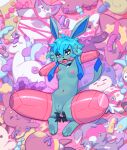  &lt;3 2023 anal anal_penetration anthro areola arms_tied ball_gag bdsm biped blue_body blue_hair bodily_fluids bondage bound breasts buttplug buttplug_in_ass buttplug_insertion dildo dipstick_tail drooling eeveelution female gag gagged generation_4_pokemon genitals glaceon hair half-closed_eyes high-angle_view legs_tied looking_at_viewer markings monotone_body monotone_hair narrowed_eyes navel nintendo nipples nude object_in_ass pawpads penetration plug_(sex_toy) plug_insertion plushie pokemon pokemon_(species) purple_markings pussy restraints saliva sex_toy sex_toy_in_ass sex_toy_insertion short_hair solo somik spread_legs spreading strapon tail tail_markings 