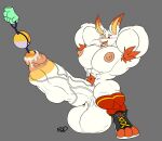  anal_beads anthro big_muscles big_penis generation_8_pokemon genitals huge_muscles huge_penis humanoid_genitalia humanoid_penis hyper hyper_genitalia hyper_muscles hyper_penis muscular nintendo penetration penis pokemon pokemon_(species) rxq scorbunny sex_toy simple_background stretched_urethra urethral urethral_bulge urethral_penetration 