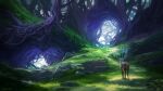  andreas_rocha animal artist_name deer forest grass highres nature no_humans original outdoors tree watermark 