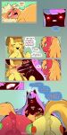  absurd_res ahegao animal_genitalia animal_penis anus applejack_(mlp) balls big_macintosh_(mlp) braeburn_(mlp) brother_(lore) brother_and_sister_(lore) butt cold-blooded-twilight deep_throat dialogue equid equine equine_genitalia equine_penis face_in_shadow fellatio feral friendship_is_magic genitals glowing glowing_eyes glowing_mouth group group_sex hair hasbro hi_res horn inflation long_hair looking_pleasured male male_penetrated mammal my_little_pony oral penetration penile penis puffy_anus sex sibling_(lore) sister_(lore) threesome tongue tongue_out twilight_sparkle_(mlp) unicorn 