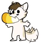  alpha_channel anthro autumn candy candy_corn canid canine canis dessert fluffy food halloween holidays low_res male mammal sabbyth scruffy simple_background solo solo_focus sticker tail tail_motion tailwag theredghost transparent_background wolf 