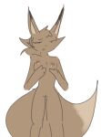  animated anthro big_tail bouncing_breasts breasts brown_body brown_fur canid canine female fox fur hair long_hair mammal nipples nude small_breasts solo tail terrible_existence_(artist) 
