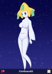  anthro anthrofied breasts clothed clothing commandg generation_3_pokemon genitals jirachi legendary_pokemon male nintendo nipples pink_nipples pokemon pokemon_(species) pokemorph pussy simple_background 