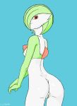  absurd_res areola breasts butt colored crytonic digital_drawing_(artwork) digital_media_(artwork) female gardevoir generation_3_pokemon genitals green_nipples green_pussy hi_res looking_at_viewer nintendo nipples nude pokemon pokemon_(species) portrait pussy red_eyes simple_background smile solo 
