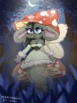  anthro enchanted_forest female fungus hi_res mammal mana_hannah mouse murid murine mushroom mushroom_mouse rodent solo 