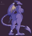  anthro big_breasts big_butt breasts butt claws feet female foot_fetish gun hi_res metroid nintendo nipples nude purple_body purple_nipples ranged_weapon ridley scalie smile solo solo_focus space_dragon_(metroid) third-party_edit toe_claws weapon zp92 