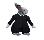  alpha_channel anthro clothing disney feral humor jack_savage jonsthaman lagomorph leporid male mammal necktie rabbit realistic realistic_fur silly simple_background solo suit transparent_background zootopia 