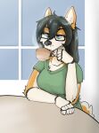  absurd_res anthro digital_media_(artwork) digitigrade drinking_coffee freya_(digidoggi) furry hi_res kiit0s 