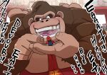  anthro ape bodily_fluids donkey_kong_(series) duo gorilla haplorhine hi_res human male male/male mammal mario mario_bros nintendo open_mouth othukimi primate saliva saliva_string size_difference vore 