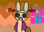  animal_crossing animated anthro balls_deep big_breasts breasts clothed clothing coco_(animal_crossing) disembodied_penis duo faceless_character faceless_male female genitals human klutzatdusk lagomorph leporid male male/female mammal nintendo oral oral_penetration partially_clothed penetration penis rabbit 