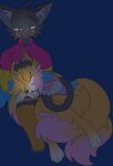  absurd_res anthro buizel clothing cybeeyoru duo female generation_4_pokemon head_on_lap hi_res lgbt_history_month lgbt_pride male male/female nintendo on_lap pansexual_pride_colors petting_head pokemon pokemon_(species) pride_color_clothing pride_colors romantic romantic_couple sleeping trans_(lore) trans_woman_(lore) transgender_pride_colors 