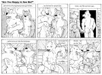  akita angry animal_genitalia anthro ball_fondling balls bodily_fluids canid canine canis casual_nudity closet_coon comic covering covering_crotch dialogue digital_media_(artwork) domestic_dog duo english_text erection flaccid fondling fur genitals hiding_erection homophobia hybrid leafdog locker locker_room male male/male mammal monochrome muscular muscular_anthro muscular_male nude on_towel penis penis_tip profanity rick_mooney sauna scared sheath sitting spitz sweat taro_nishikawa text towel towel_on_shoulder towel_only unwanted_erection wolf 