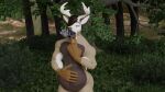  3d_(artwork) anthro blender_(software) deer digital_media_(artwork) dragon duo dyrmun dyrmun_(character) eikthynir_(eikthynir_the_deer) hi_res male male/male mammal oral_vore paws vore willing_prey 