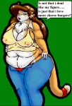  accessory anthro areola belly big_breasts blue_eyes bottomwear breasts brown_hair chest_tuft clothing danellz deep_navel digital_media_(artwork) english_text felid female fur furgonomics hair huge_breasts jewelry kathy_(danellz) lion mammal multicolored_body multicolored_fur navel nipples open_mouth overweight overweight_anthro overweight_female pantherine panties pants ring solo speech_bubble tail tail_accessory tail_jewelry tail_ring text translucent translucent_clothing tuft two_tone_body two_tone_fur underwear 