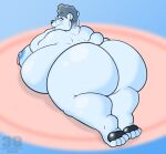  absurd_res anthro bailey_(bigburrbailey) bear big_breasts big_butt bigburrbailey breasts butt ear_piercing enby eyewear female glasses hi_res huge_belly huge_breasts huge_butt mammal mature_female nipple_piercing nipples nonbinary_(lore) overweight piercing polar_bear pred solo trans_(lore) trans_woman_(lore) ursine 