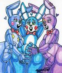  2023 animatronic anthro artist_name ball_fondling balls big_penis blue_body blue_skin bottom_heavy bow_tie buckteeth clothing digital_drawing_(artwork) digital_media_(artwork) erection eyelashes eyeliner eyeshadow fingerless_gloves fingers five_nights_at_freddy&#039;s five_nights_at_freddy&#039;s:_security_breach five_nights_at_freddy&#039;s_2 fondling freddy_fazbear&#039;s_pizzeria_simulator genitals glamrock_bonnie_(fnaf) gloves green_eyes group group_sex handjob hands_behind_head handwear hi_res lagomorph leporid long_ears machine makeup male male/male mammal motion_lines multicolored_body multicolored_skin nude open_mouth parasitedeath pasties penile penis pink_eyes purple_body purple_skin rabbit robot rockstar_bonnie_(fnaf) scottgames sex signature simple_background steel_wool_studios teal_eyes teeth thick_thighs threesome toy_bonnie_(fnaf) trio two_tone_body two_tone_skin white_body white_skin wide_hips 