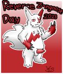  animal_genitalia anthro generation_3_pokemon genitals hi_res male nintendo pokemon pokemon_(species) shaded simple_background simple_shading solo winter_sunshine zangoose zangoose_day 